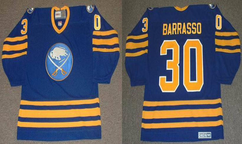 2019 Men Buffalo Sabres 30 Barrasso blue CCM NHL jerseys